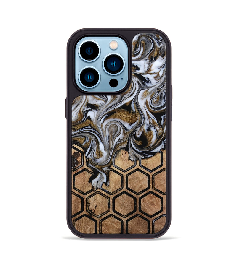 iPhone 14 Pro Wood Phone Case - Azriel (Pattern, 813299)