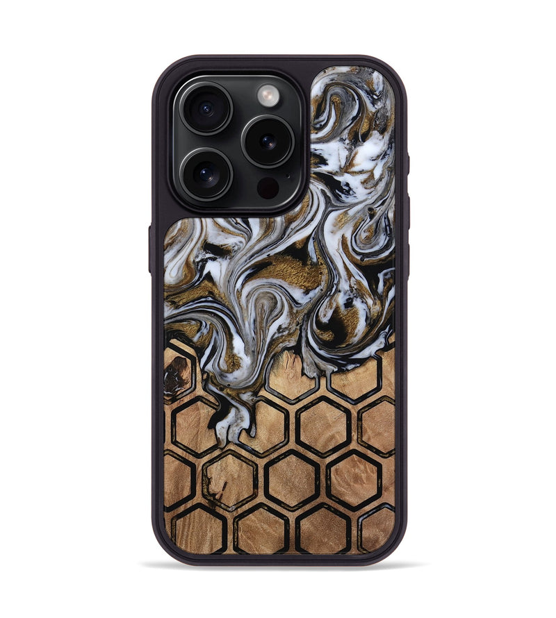 iPhone 15 Pro Wood Phone Case - Azriel (Pattern, 813299)