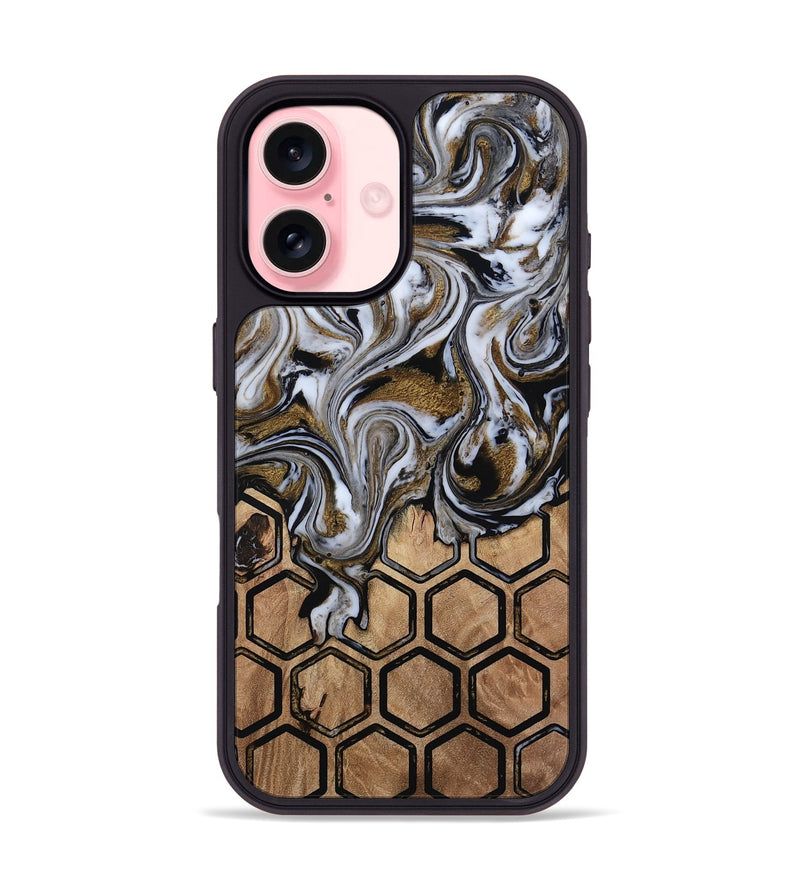 iPhone 16 Wood Phone Case - Azriel (Pattern, 813299)