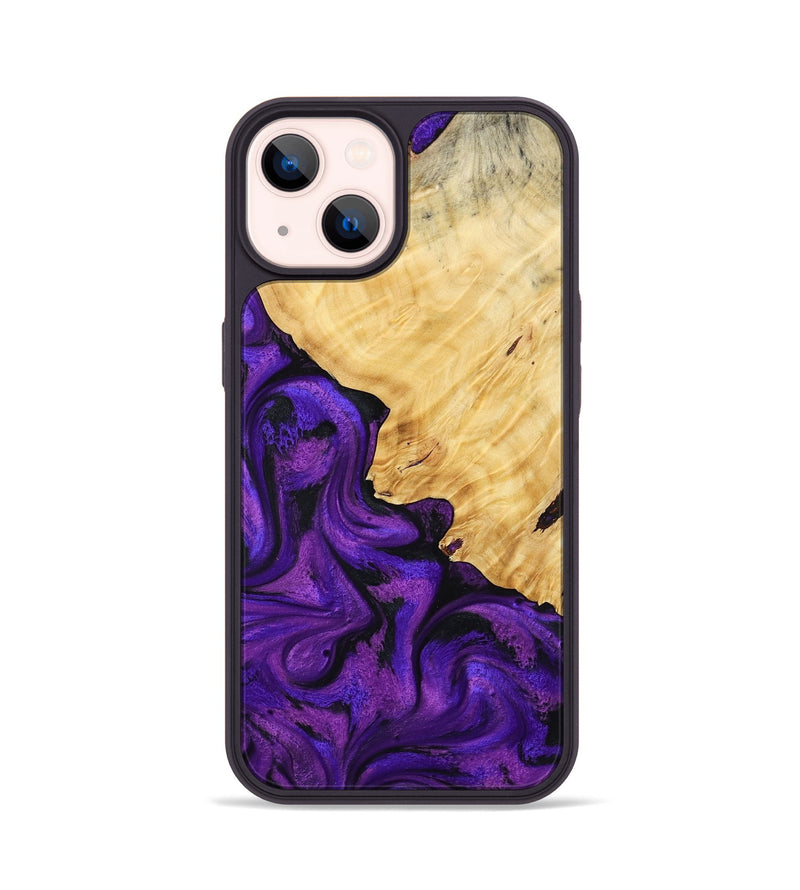iPhone 14 Wood Phone Case - Yuridia (Purple, 813329)