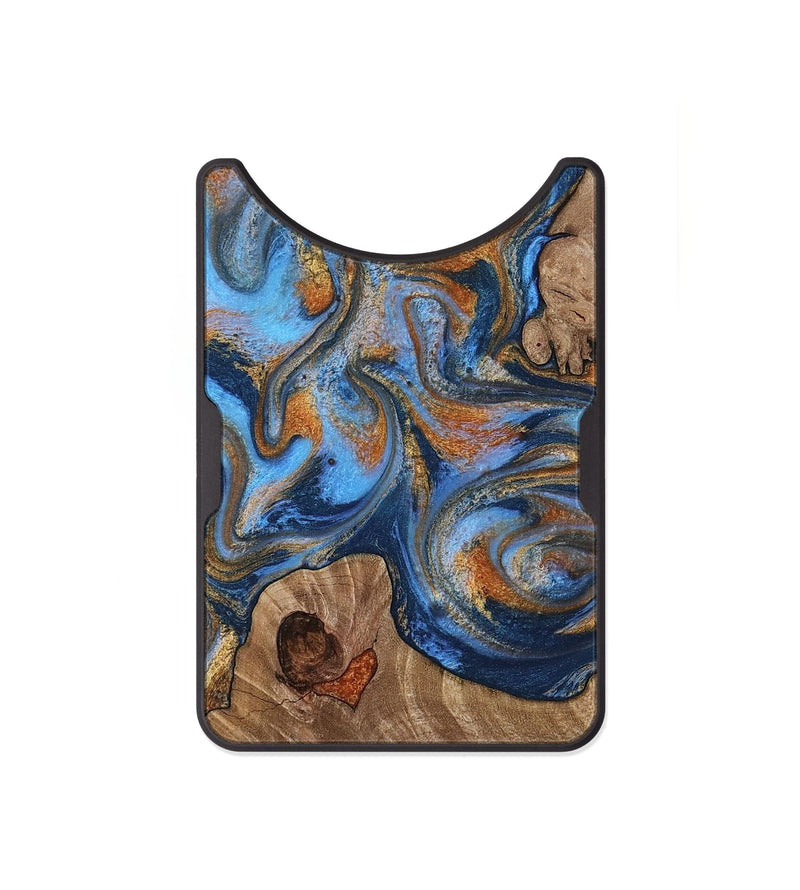 Alloy Wood Wallet - Javon (Teal & Gold, 813330)