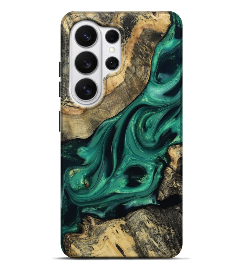 Galaxy S26 Ultra Wood Live Edge Phone Case - Kellen (Green, 813350)