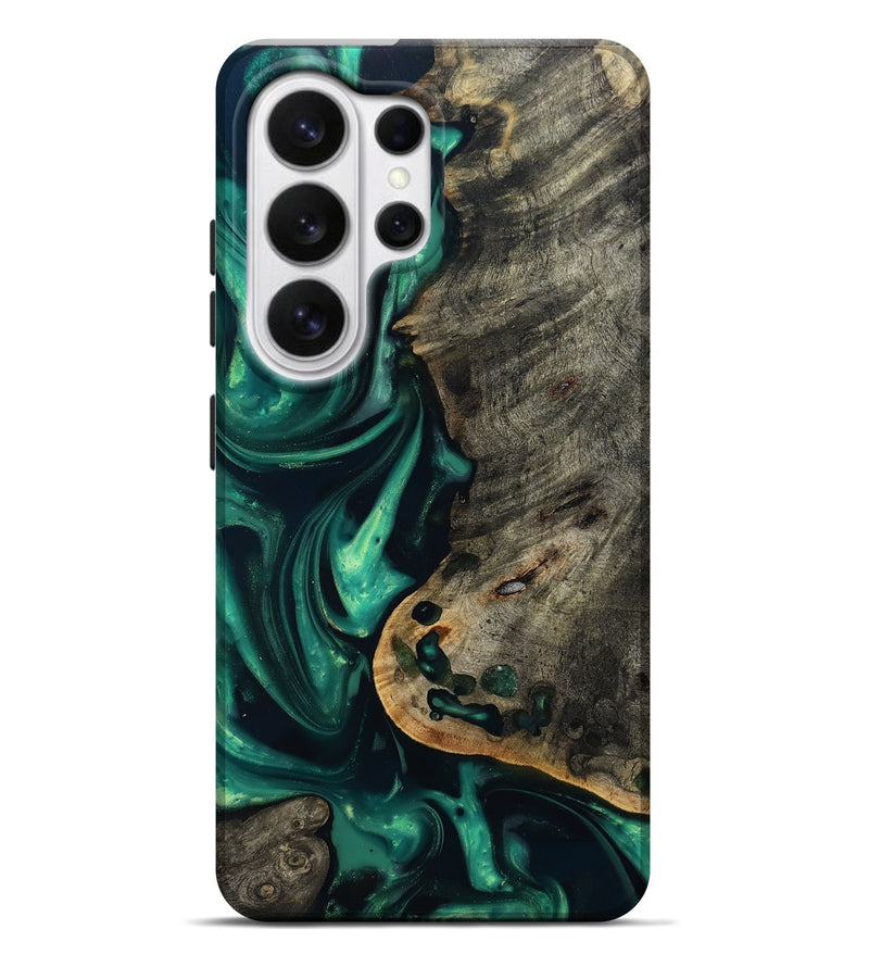 Galaxy S26 Ultra Wood Live Edge Phone Case - Jaydin (Green, 813351)