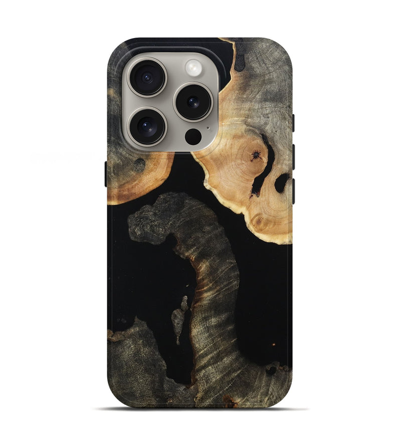 iPhone 16 Pro Wood Live Edge Phone Case - Johnie (Wood Burl, 813360)