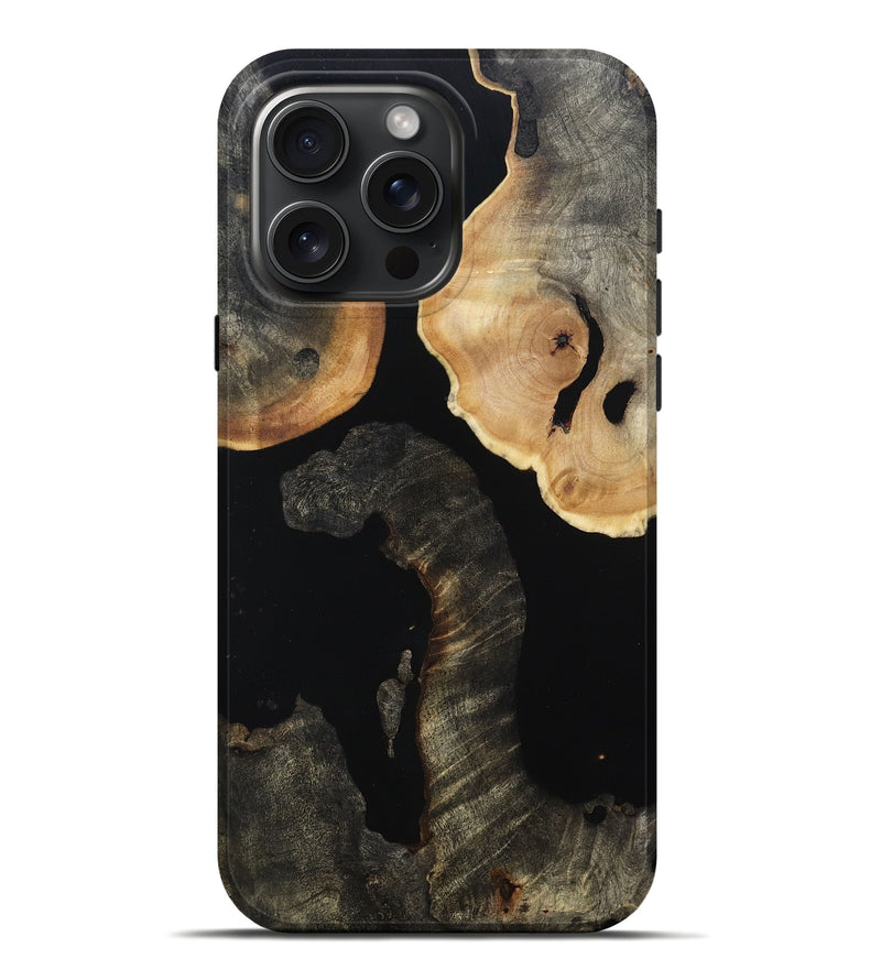 iPhone 16 Pro Max Wood Live Edge Phone Case - Johnie (Wood Burl, 813360)