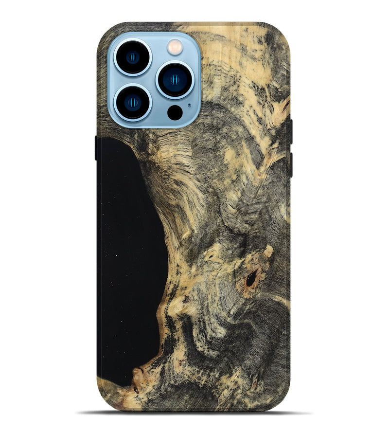 iPhone 14 Pro Max Wood Live Edge Phone Case - Hayley (Wood Burl, 813362)