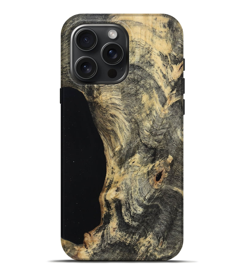 iPhone 16 Pro Max Wood Live Edge Phone Case - Hayley (Wood Burl, 813362)