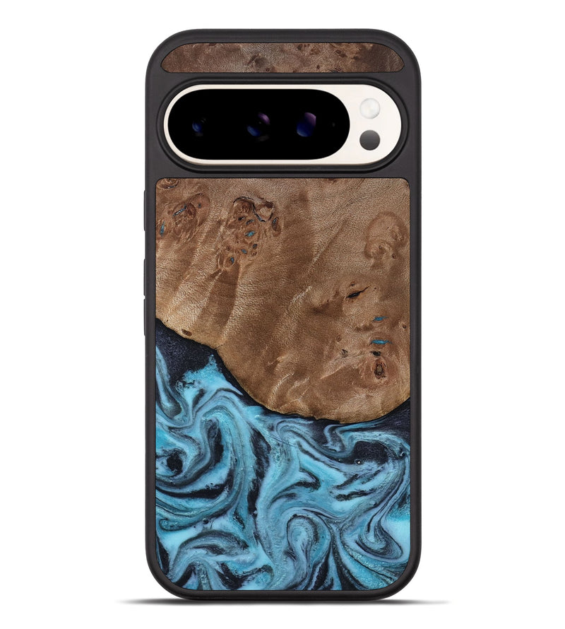 Pixel 10 Pro XL Wood Phone Case - Lara (Blue, 813404)