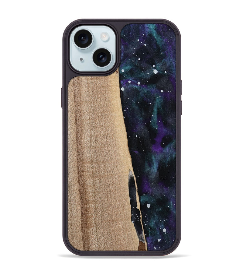 iPhone 15 Plus Wood Phone Case - Ayaan (Cosmos, 813408)