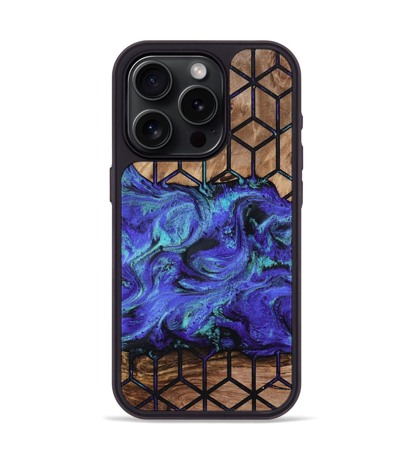 iPhone 15 Pro Wood Phone Case - Janiyah (Pattern, 813447)