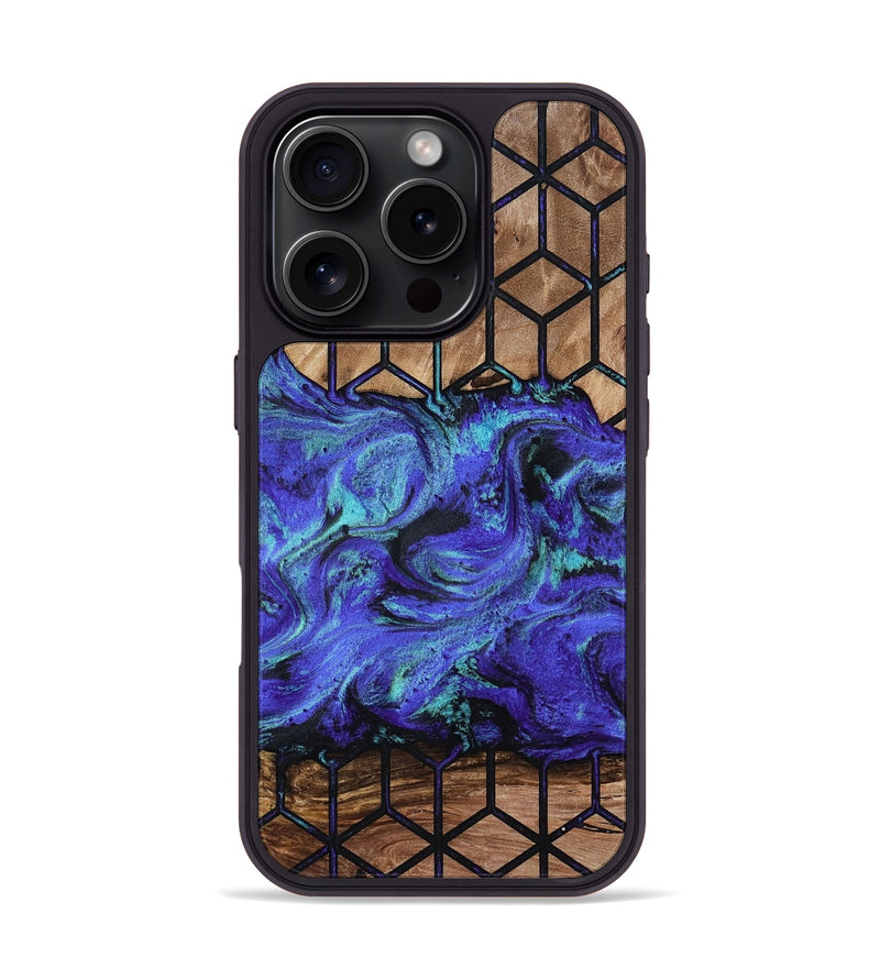 iPhone 16 Pro Wood Phone Case - Janiyah (Pattern, 813447)