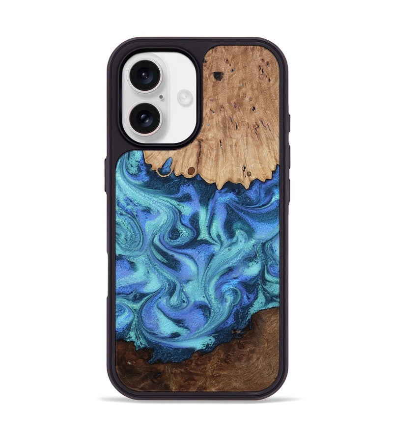 iPhone 17 Wood Phone Case - Jaslene (Blue, 813463)