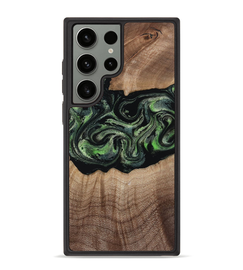 Galaxy S23 Ultra Wood Phone Case - Carlee (Green, 813476)