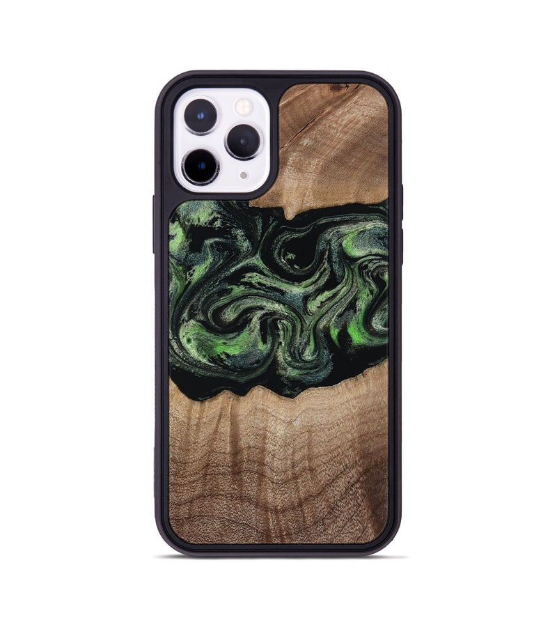 iPhone 11 Pro Wood Phone Case - Carlee (Green, 813476)