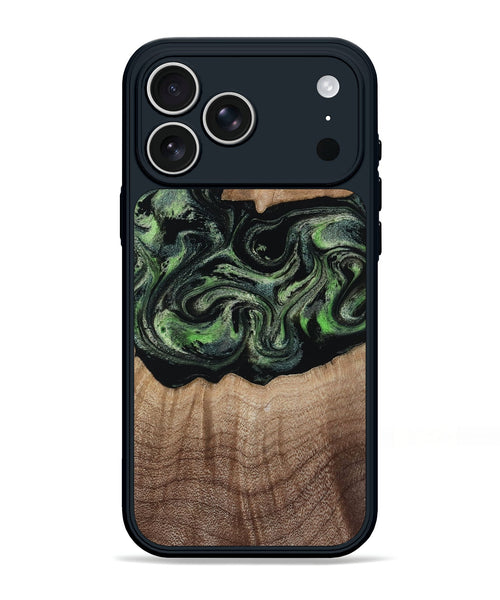 iPhone 17 Pro Max Wood Phone Case - Carlee (Green, 813476)