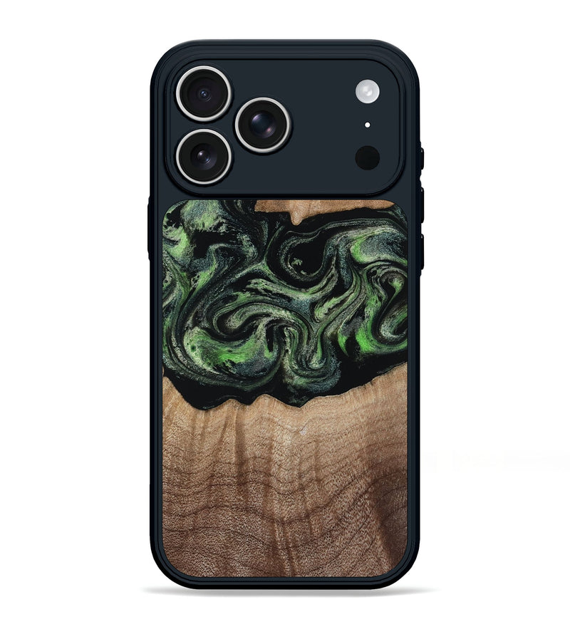 iPhone 17 Pro Max Wood Phone Case - Carlee (Green, 813476)