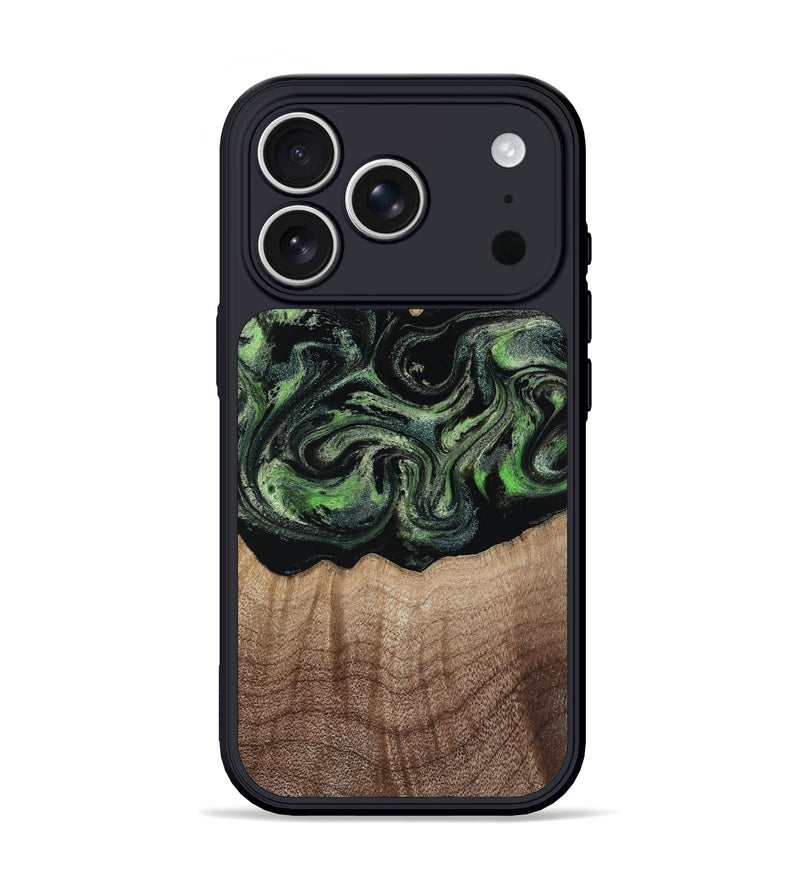 iPhone 17 Pro Wood Phone Case - Carlee (Green, 813476)