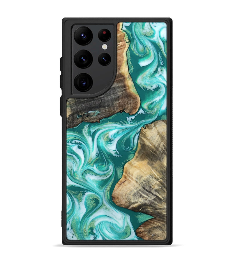 Galaxy S22 Ultra Wood Phone Case - Dash (Green, 813478)