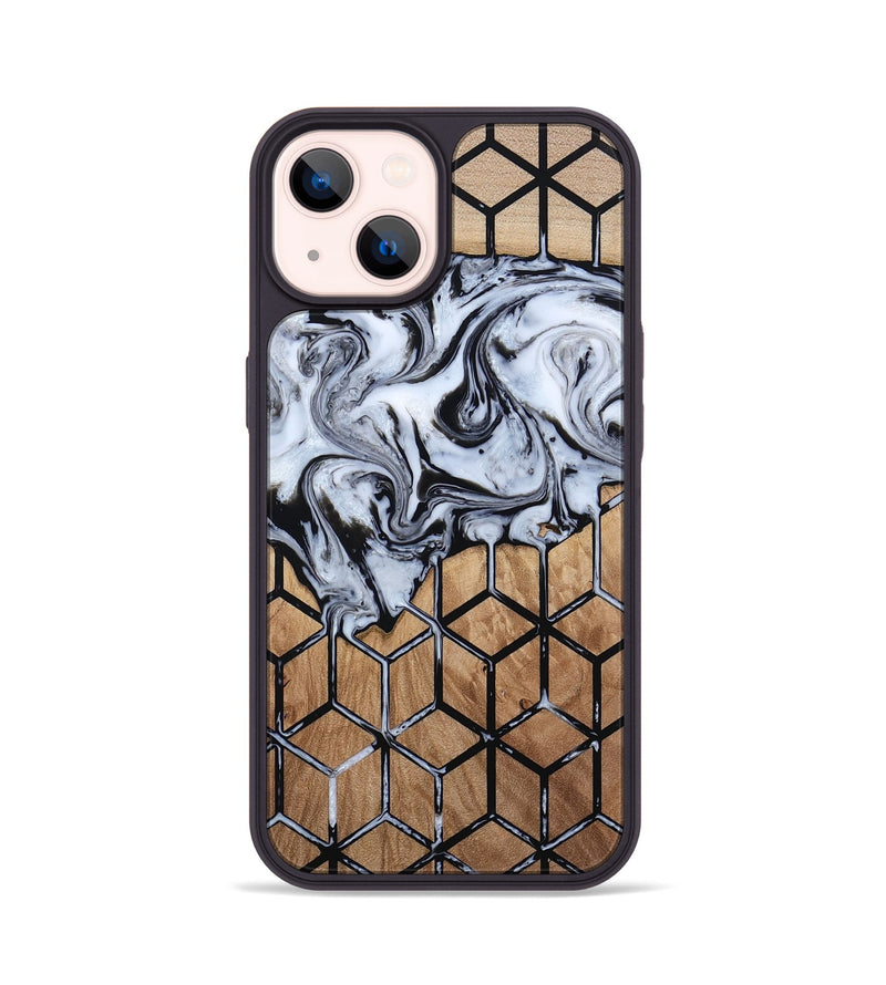 iPhone 14 Wood Phone Case - Shelbie (Pattern, 813546)