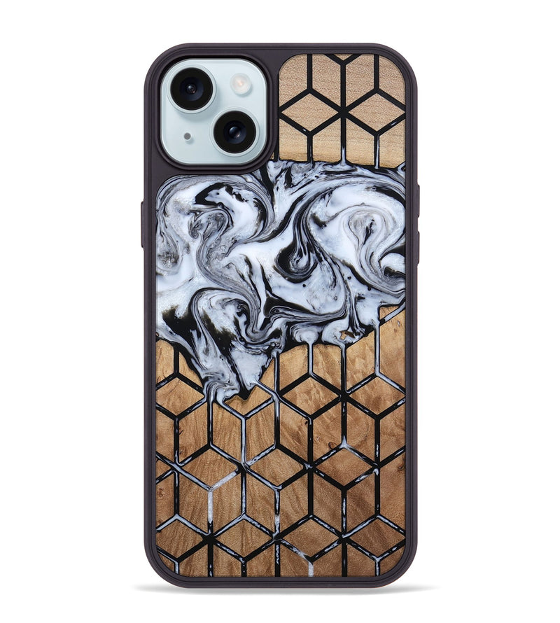 iPhone 15 Plus Wood Phone Case - Shelbie (Pattern, 813546)
