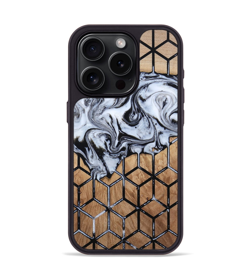 iPhone 15 Pro Wood Phone Case - Shelbie (Pattern, 813546)