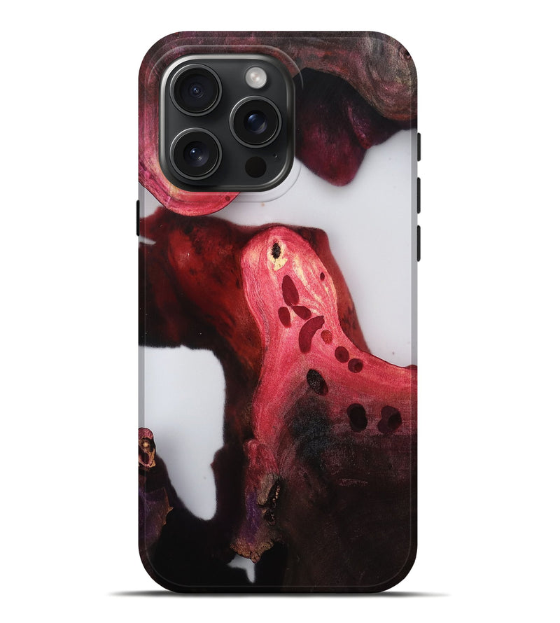 iPhone 16 Pro Max Wood Live Edge Phone Case - Breana (Clear, 813582)