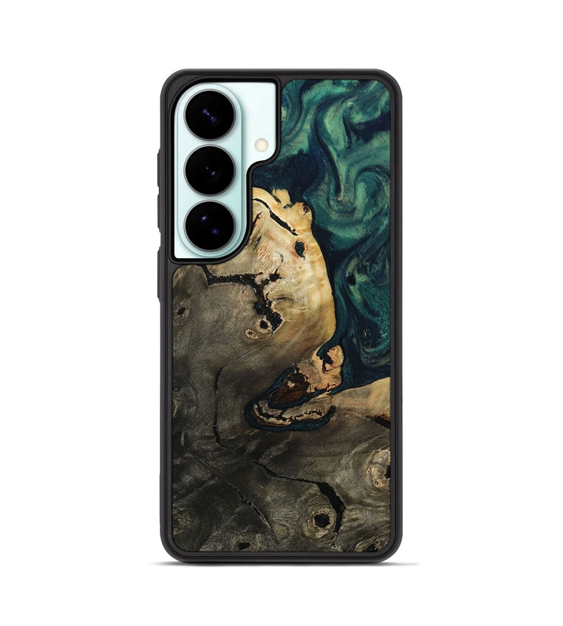 Galaxy S26 Wood Phone Case - Oral (Green, 813623)