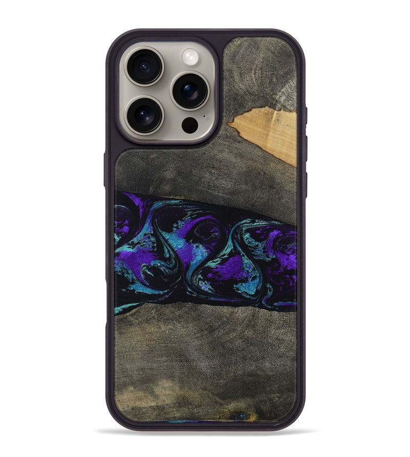 iPhone 16 Pro Max Wood Phone Case - Giles (Purple, 813641)