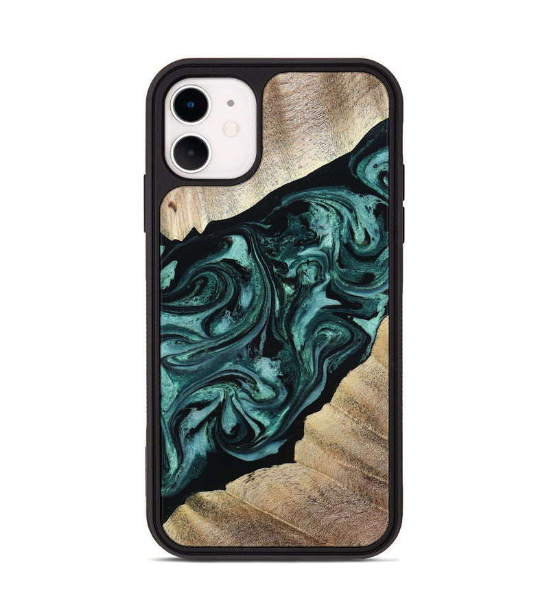 iPhone 11 Wood Phone Case - Ronald (Green, 813768)