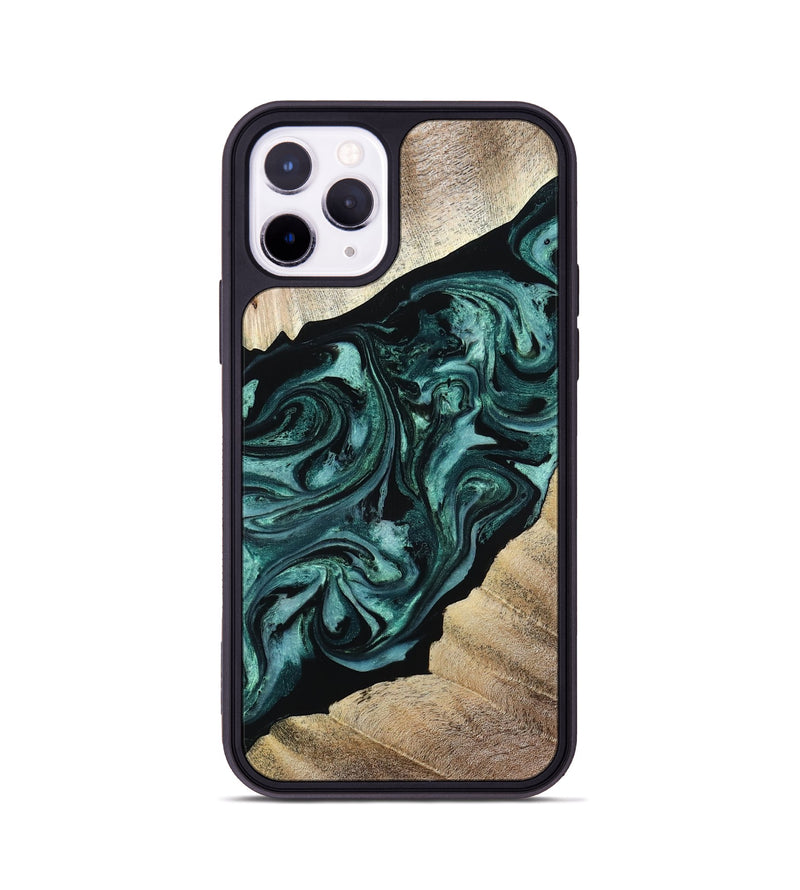 iPhone 11 Pro Wood Phone Case - Ronald (Green, 813768)
