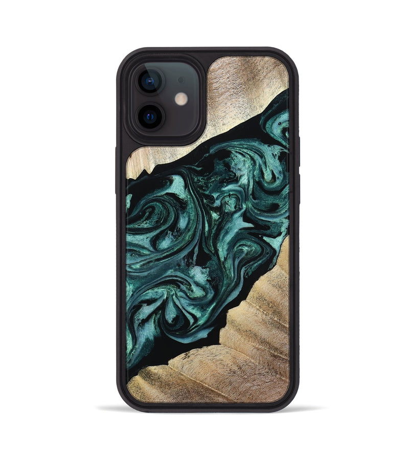iPhone 12 Wood Phone Case - Ronald (Green, 813768)
