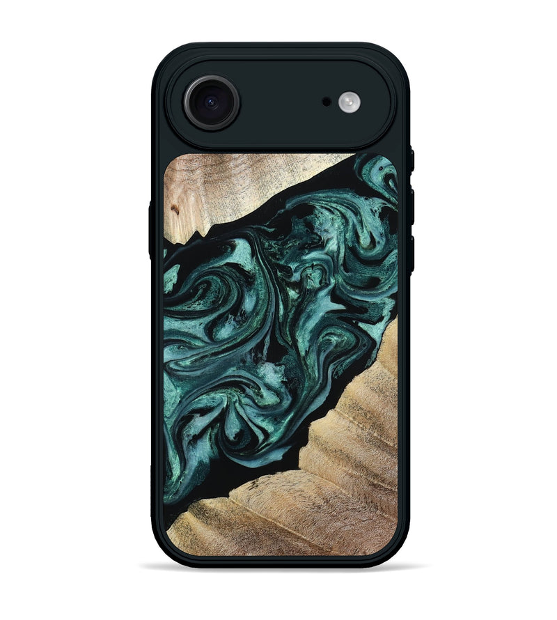 iPhone 17 Air Wood Phone Case - Ronald (Green, 813768)