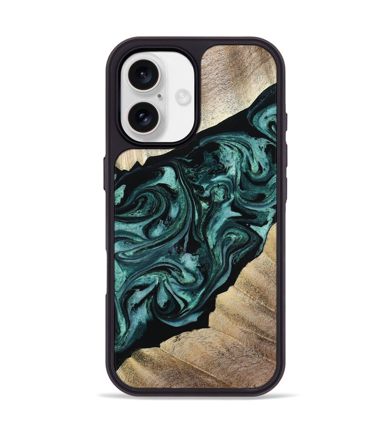 iPhone 17 Wood Phone Case - Ronald (Green, 813768)