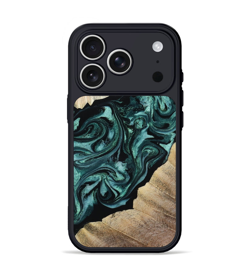 iPhone 17 Pro Wood Phone Case - Ronald (Green, 813768)