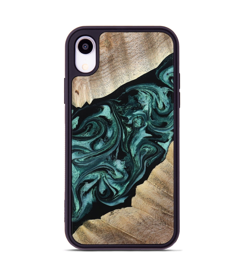 iPhone Xr Wood Phone Case - Ronald (Green, 813768)