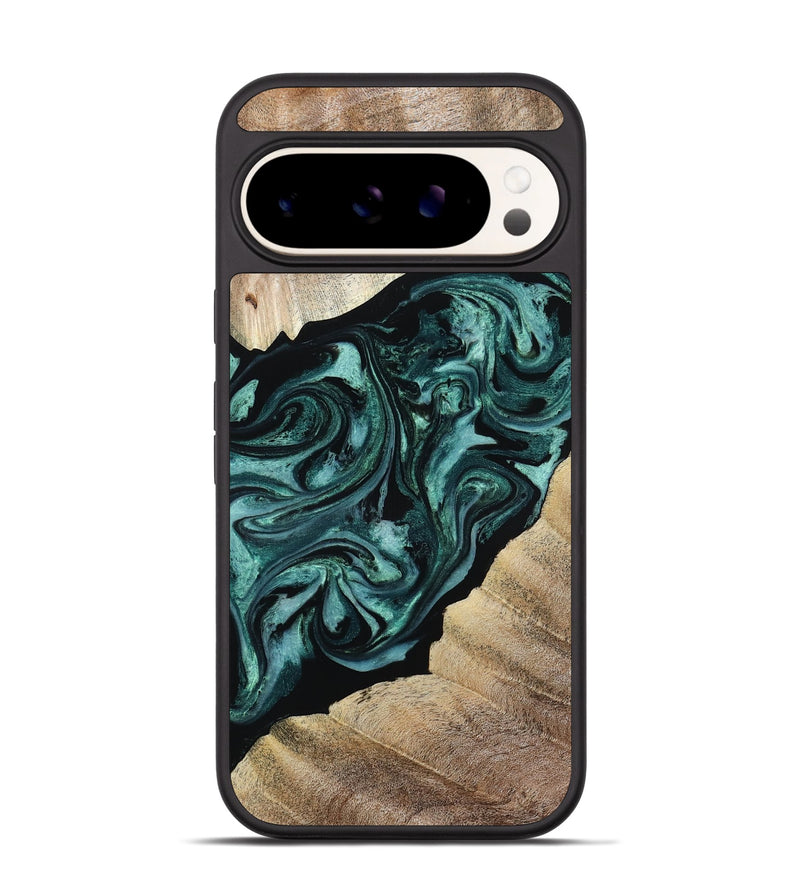 Pixel 9 Wood Phone Case - Ronald (Green, 813768)