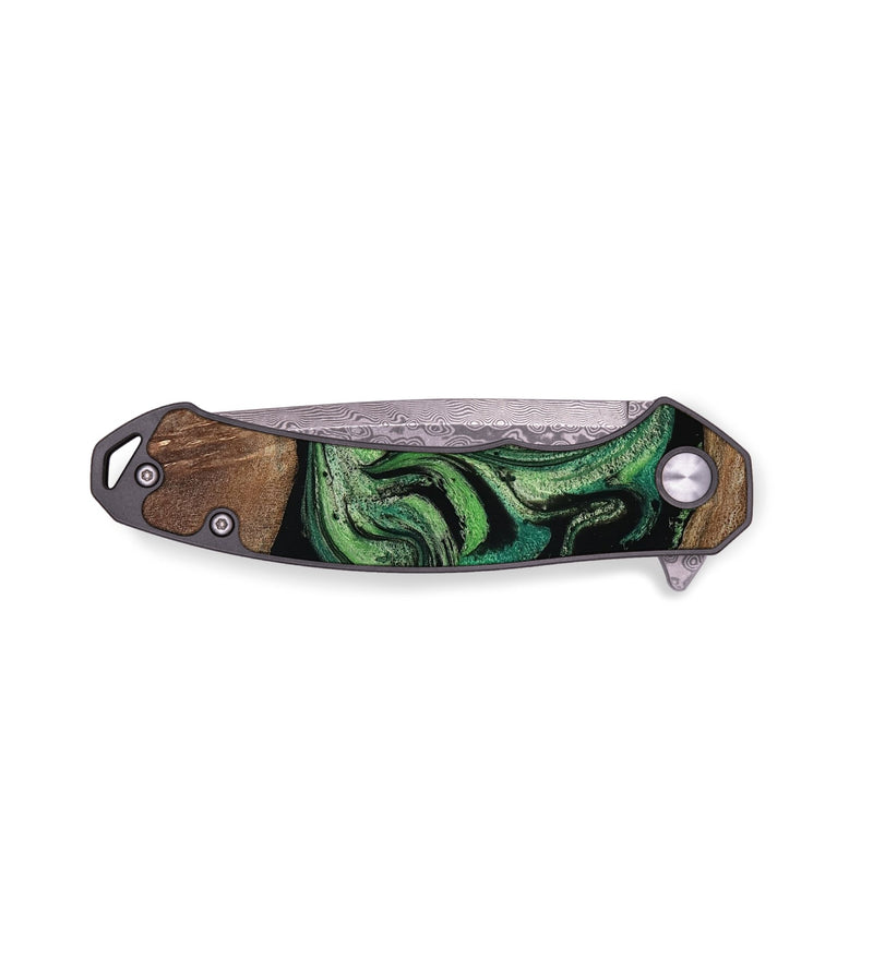 EDC Wood Pocket Knife - Gust (Green, 813772)