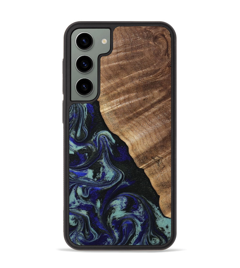 Galaxy S23 Plus Wood Phone Case - Kayley (Blue, 813773)