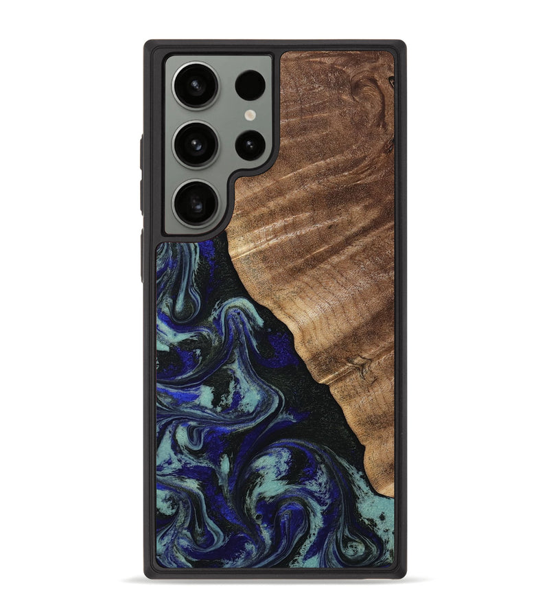 Galaxy S23 Ultra Wood Phone Case - Kayley (Blue, 813773)
