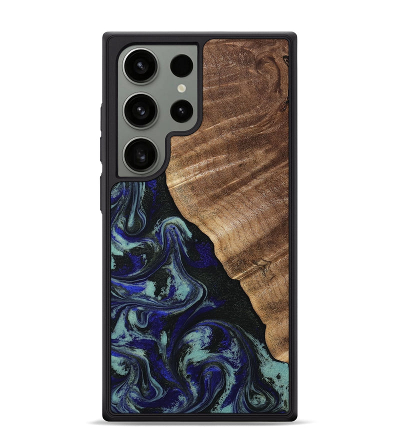 Galaxy S24 Ultra Wood Phone Case - Kayley (Blue, 813773)