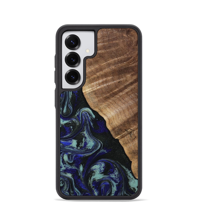 Galaxy S25 Wood Phone Case - Kayley (Blue, 813773)