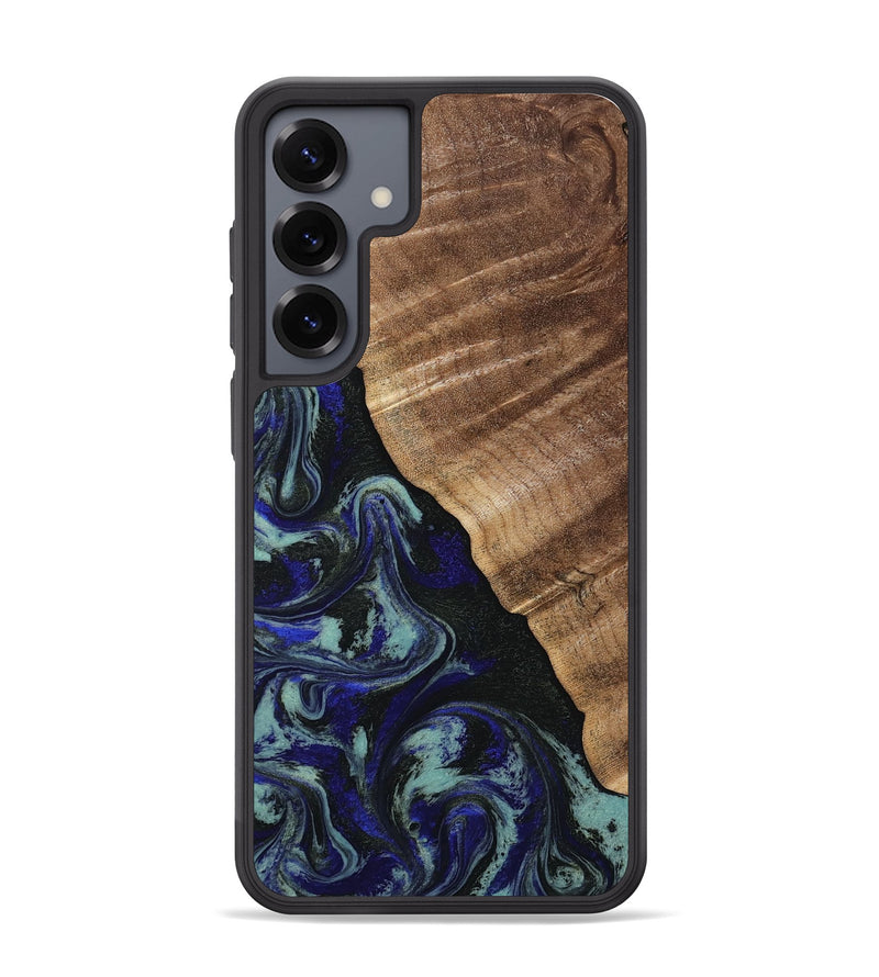 Galaxy S25 Plus Wood Phone Case - Kayley (Blue, 813773)