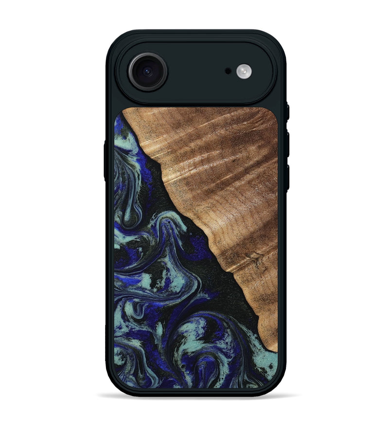 iPhone 17 Air Wood Phone Case - Kayley (Blue, 813773)