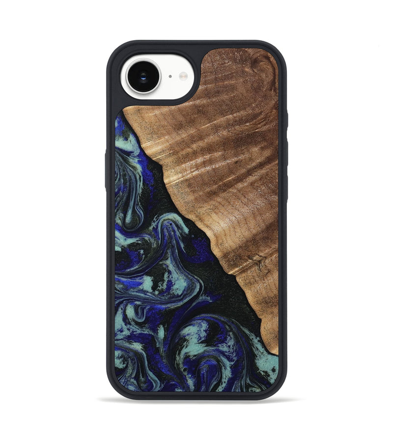 iPhone 17e Wood Phone Case - Kayley (Blue, 813773)