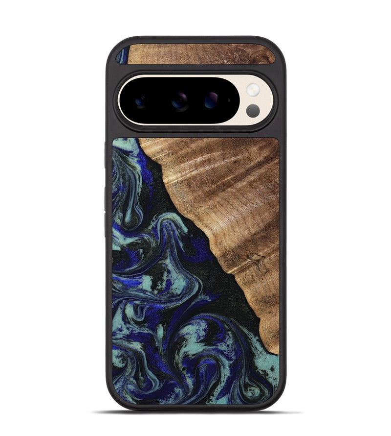 Pixel 10 Wood Phone Case - Kayley (Blue, 813773)