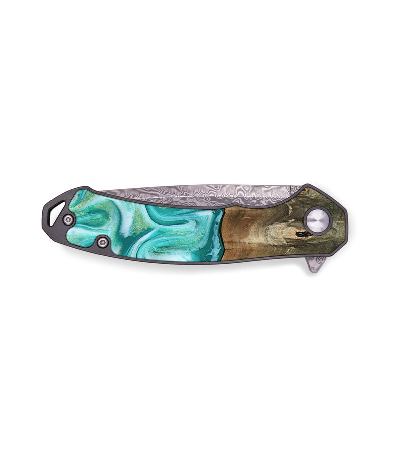 EDC Wood Pocket Knife - Gigi (Green, 813776)