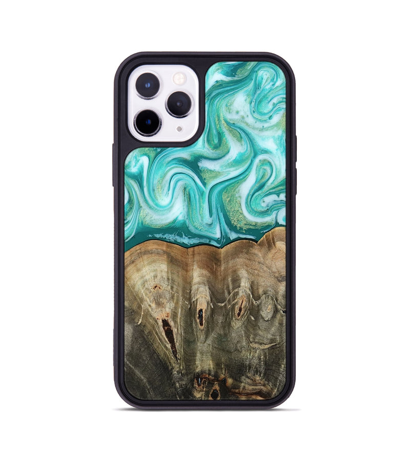 iPhone 11 Pro Wood Phone Case - Gigi (Green, 813776)