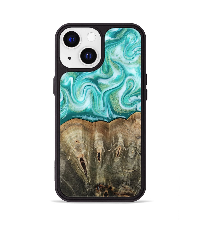 iPhone 13 Wood Phone Case - Gigi (Green, 813776)