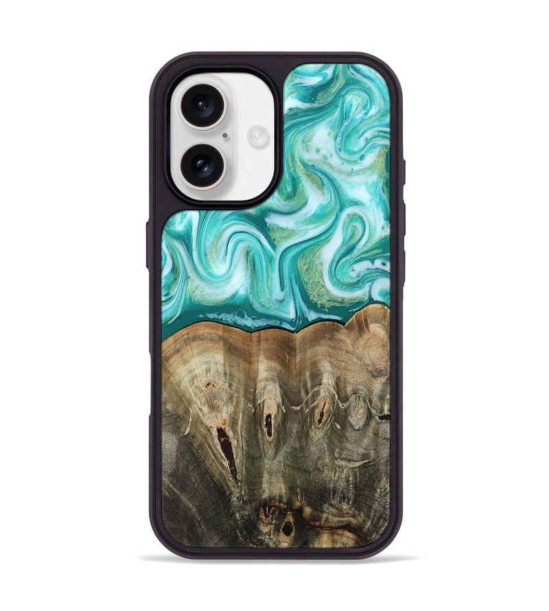 iPhone 17 Wood Phone Case - Gigi (Green, 813776)