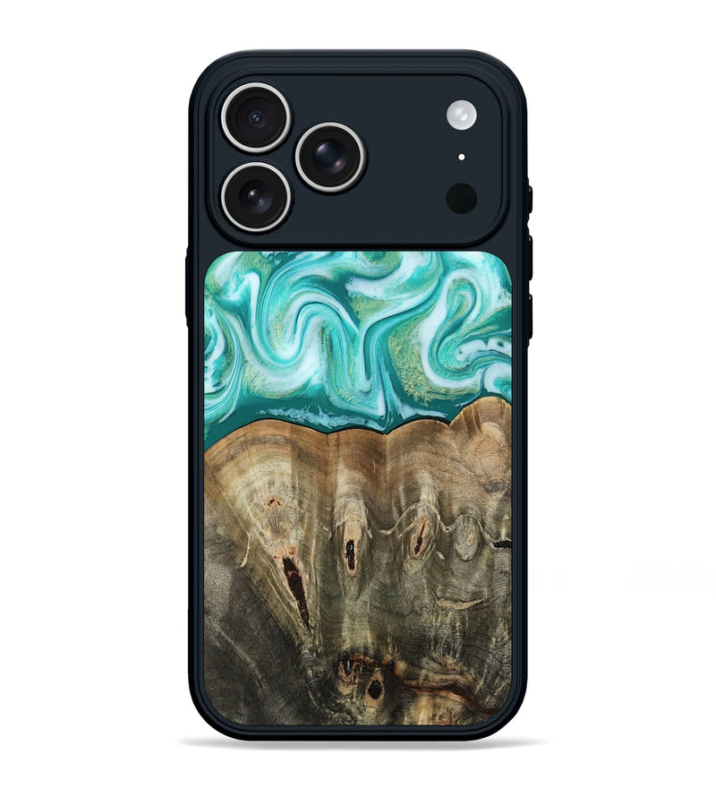 iPhone 17 Pro Max Wood Phone Case - Gigi (Green, 813776)